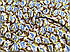 Шифон Армані принт квіткова абстракція, коричневий, фото 3