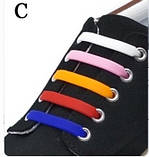 Шнурки силіконові кольорові, фото 3