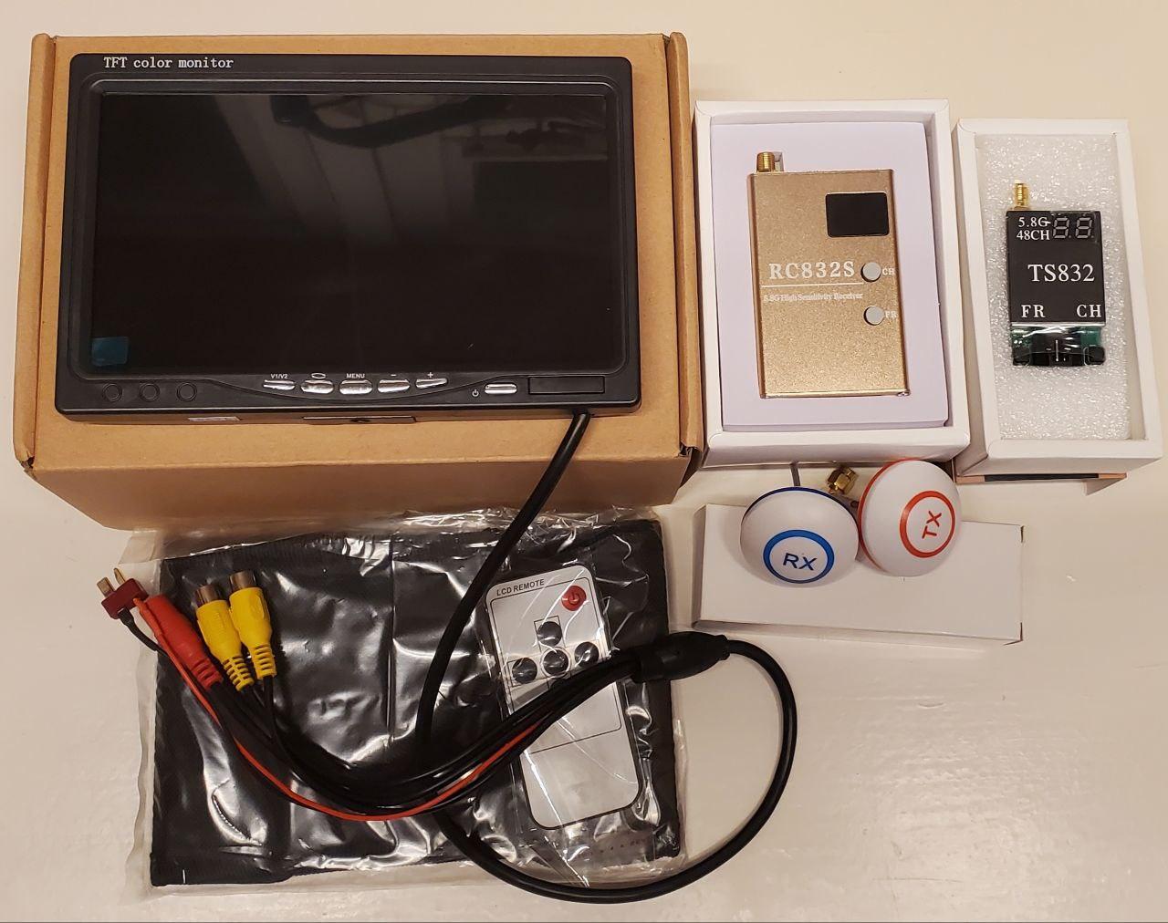 Купити Комплект FPV Монітор 7" 1024х600 + камера + приймач + передатчик ...