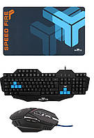 Ігровий комплект 3в1 -ігрові Клавіатура + Мишка + Килимок - TnB Gaming keyboard+GHOST+3582