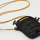 Сумка месенджер маленька OGONPUSHKA MINI чорна з водовідштовхувальної тканини, фото 3