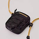 Сумка месенджер маленька OGONPUSHKA MINI чорна з водовідштовхувальної тканини, фото 5