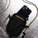 Сумка месенджер маленька OGONPUSHKA MINI чорна з водовідштовхувальної тканини, фото 7