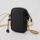 Сумка месенджер маленька OGONPUSHKA MINI чорна з водовідштовхувальної тканини, фото 6
