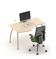 Письменный угловой стол Техно-плюс T1.22.16 ножки металл столешница ДСП 1600х900 мм (MConcept-ТМ)