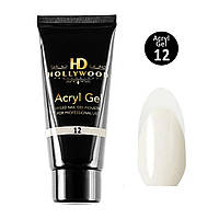 Акрил-гель для ногтей HD Hollywood Acryl Gel 12 Молочный 60 мл