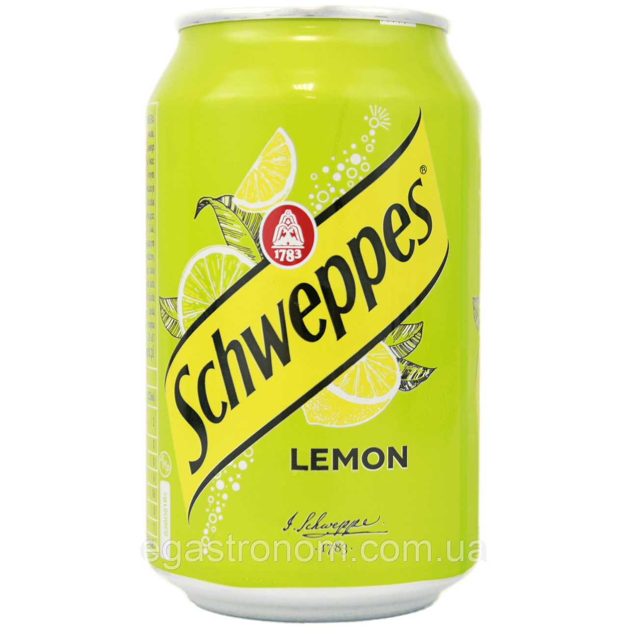 Напій газований лимон Швепс Schweppes lemon 330ml 24шт/ящ (Код: 00-00014563)