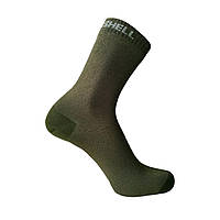 Шкарпетки водонепроникні Dexshell Ultra Thin Crew S, хакі/Туристичні шкарпетки
