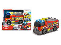 Пожарная машина Dickie Toys Быстрое реагирование с контейнером для воды, со звуком и светом 15см (3302028)