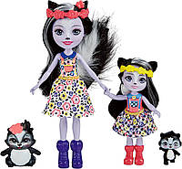 Куклы Энчантималс Скунс Сестрички Сейдж и Сабелла (Enchantimals Sage & Sabella Skunk Sister Dolls)