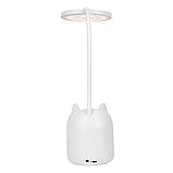 Настільна лампа сенсорна Quantum QM-TL1010 TORINO LED з USB, фото 2