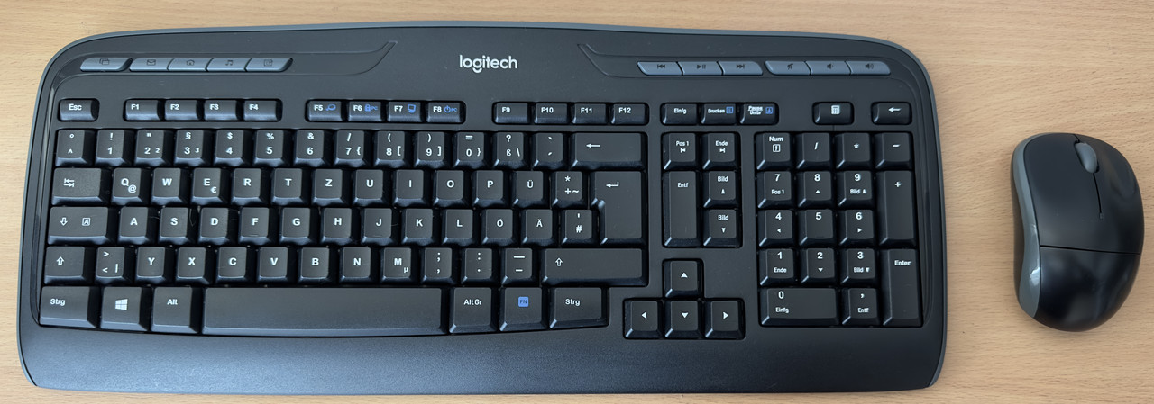 Комплект бездротова клавіатура Logitech K330 + Миша M215 БЕЗ USB адаптера 2,4 ГГц