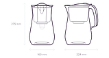 Фільтр-глечик Аквафор Прованс Чорний 4,2 л. з 3-ма змінним модулями А5Мг МАГНІЙ, фото 6