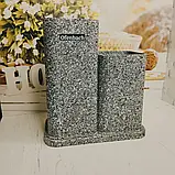 Підставка квадратна подвійна для кухонного приладдя Ofenbach 21.4 см KM-100214, фото 7