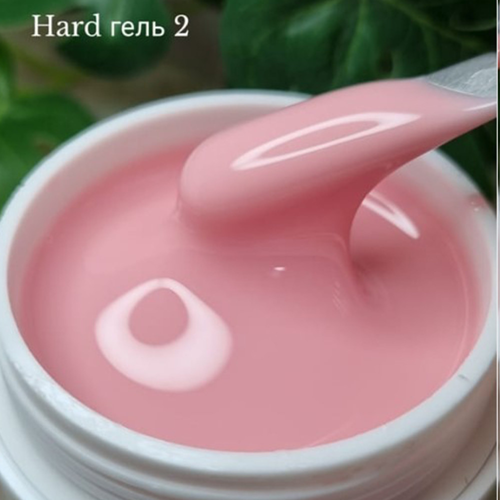 Полігель Poligel (рідкий) для нарощування та зміцнення нігтів ніжно-рожевий SVN Hard Gel №2 25г