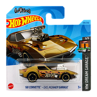 Машинка Базовая Hot Wheels '68 Corvette - Gas Monkey Garage Dream Garage 1:64 HKH23 Gold 1шт