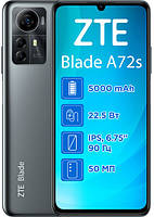 Смартфон ZTE Blade A72S 4/64GB Grey UA UCRF