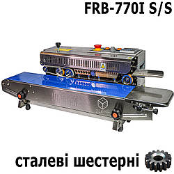 Зварювач конвеєр нержавіюча сталь FRBM-770I S/S Плоский шов 10мм Настільний горизонтальний спайник Зварювач Hualian