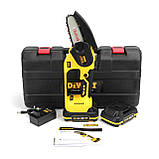 Акумуляторна ланцюгова пила DeWalt DCM160N, 24V 4.0Ah, АКБ пила, пила Деволт, потужна, для дому, фото 3