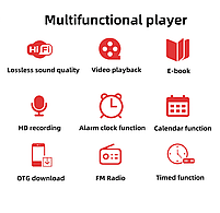Плеєр MP3 Ruizu X85 1.8" HI FI 4gb із зовнішнім динаміком, фото 7