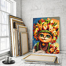 Картины по номерам 40*50 "Весенняя кошка ©Маріанна Пащук" №53572, Brushme