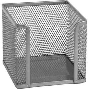 Металева підставка для паперу Axent 100x100x100мм Срібляста (2112-03-A)