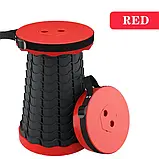 Telescopic stool Складаний стілець 41 см туристичний/Складаний телескопічний стілець для пікніка, риболовлі, фото 2