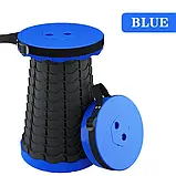 Telescopic stool Складаний стілець 41 см туристичний/Складаний телескопічний стілець для пікніка, риболовлі, фото 4