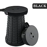 Telescopic stool Складаний стілець 41 см туристичний/Складаний телескопічний стілець для пікніка, риболовлі, фото 5