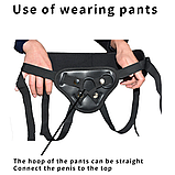 Трусики для фалоімітатора страпона з кріпленням, кріплення для фалосу, інтимні іграшки, фото 2