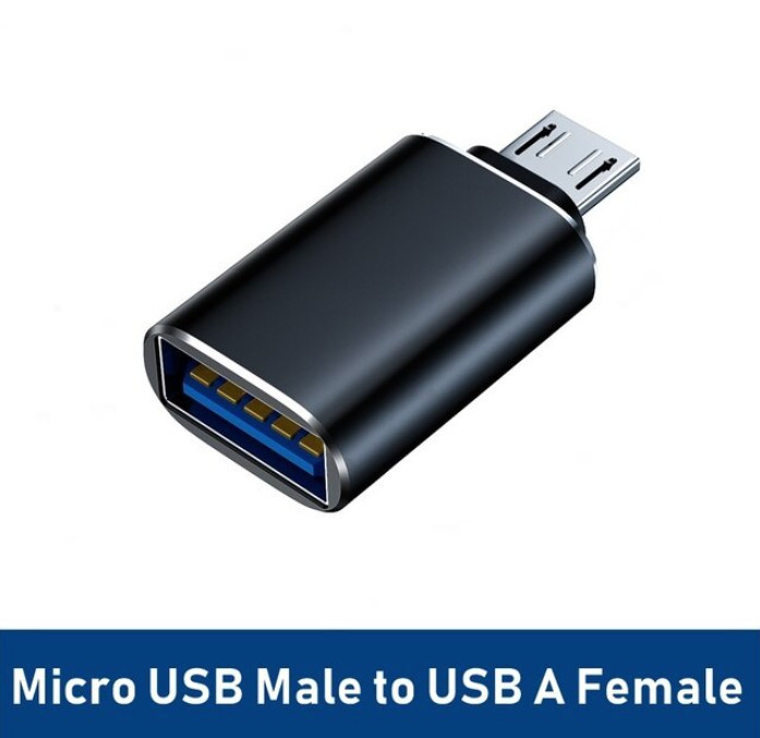 Перехідник адаптер micro USB (тато) - USB A (мама)