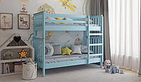 Дитяче дерев'яне двоярусне ліжко ФЕНІКС 90х200 Різні кольори