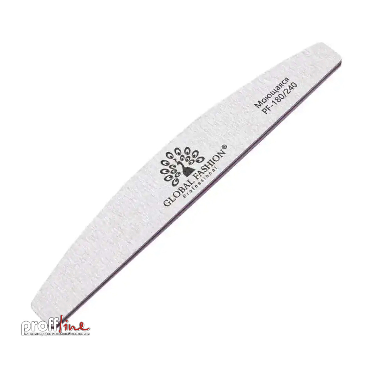 Пилка для нігтів Global Fashion Half 180/240, фото 1