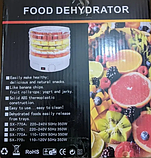 Сушарка для овочів і фруктів з терморегулятором FOOD DEHYDRATOR, фото 7
