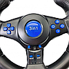 Ігровий джойстик-кермо з педалями 3в1 Vibration Steering wheel PC/PS3/PS2, фото 4