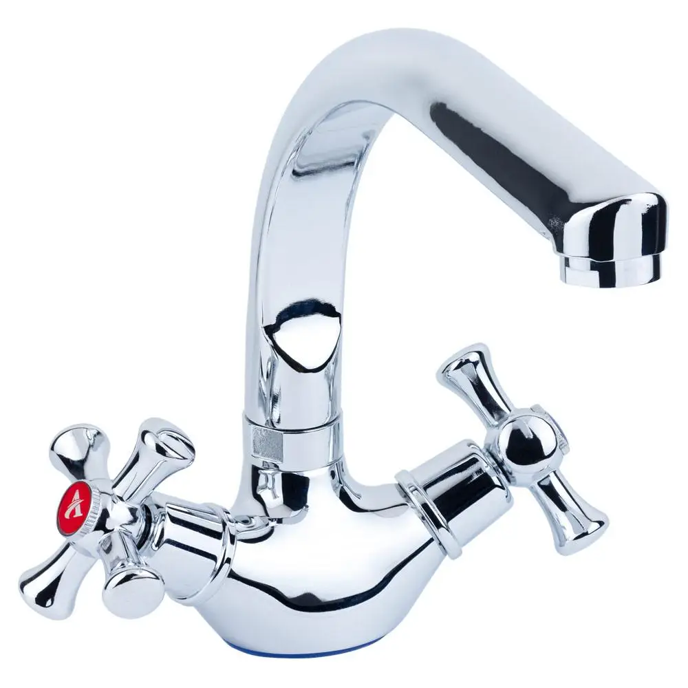 Змішувач PL 1/2" для кухні Г-гусак на гайці AQUATICA (PL-4B255C)