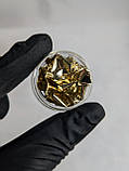 Фольга жата (поталь) у банку золота для нігтів, фото 3