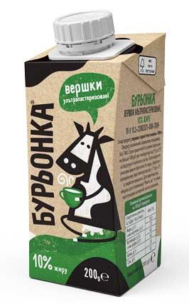 Купить Сливки Буренка 10% 200г, цена 23 ₴ — Prom.ua (ID#1870713697)