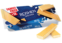 Вафлі Roshen Wafers молоко 216г
