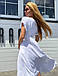 Зручне літнє повсякденне плаття з легкої натуральної тканини, біле, фото 6