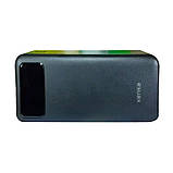 Зовнішній акумулятор Kensa KP-47 60000 mAh Black із 4 вбудованими кабелями, фото 4