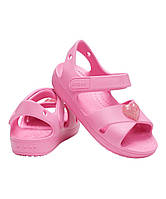 Сандалії Дитячі Crocs Pink lemonade Cross-strap sandals Босоніжки Крокс Оригінал