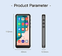 MP3 MP4 плеер Ruizu Z80 Hi-Fi 16Gb 4,0" Bluetooth and Wi-Fi, фото 8