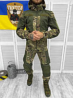 Тактический костюм горка с наколенниками мультикам военная форма multicam лето рип-стоп