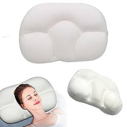 Анатомічна подушка для сну Egg Slipeer, Біла / Ортопедична подушка з кульковим наповнювачем
