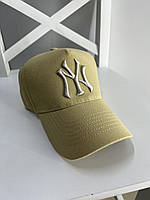 Бейсболка Нью Йорк NY цвет Бежевий100 % коттон размер регулируеться Унисекс