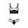 Комплект з екошкіри Passion Malwia Bikini, з люверсами та ремінцями, бра, трусики 4XL5XL, фото 3