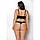 Комплект з екошкіри Passion Malwia Bikini, з люверсами та ремінцями, бра, трусики 4XL5XL, фото 4