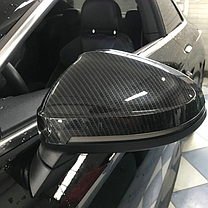 Накладки на дзеркала AUDI (Ауді) A4 B9, A5 F5 (2017-2023) Карбон, фото 4