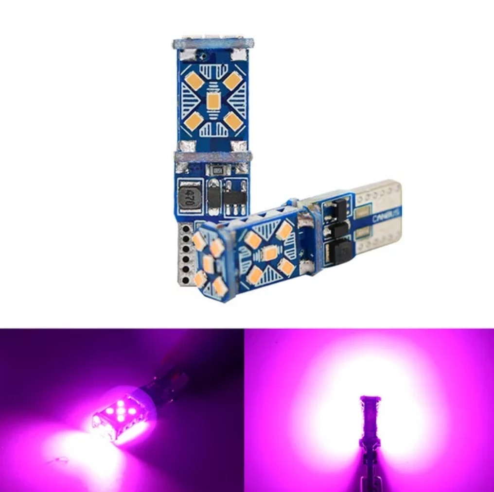 Світлодіодна лампа для стайлінгу автомобілів, задній хід W5W T10 4 Вт Canbus 15SMD-2016 LED12 В